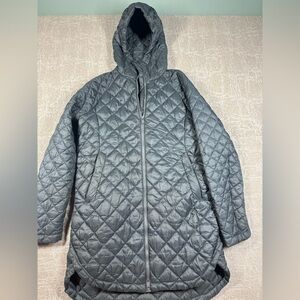 Athleta Women's Whisper Featherless Parka Quilted Hooded Jacket Size Medium